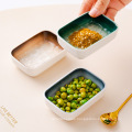 Rectangle dipping sauce bowl ceramic small bowl for sauce and snack